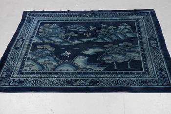 A Chinese semi-antique carpet, measurement approx 197 x 167 cm.