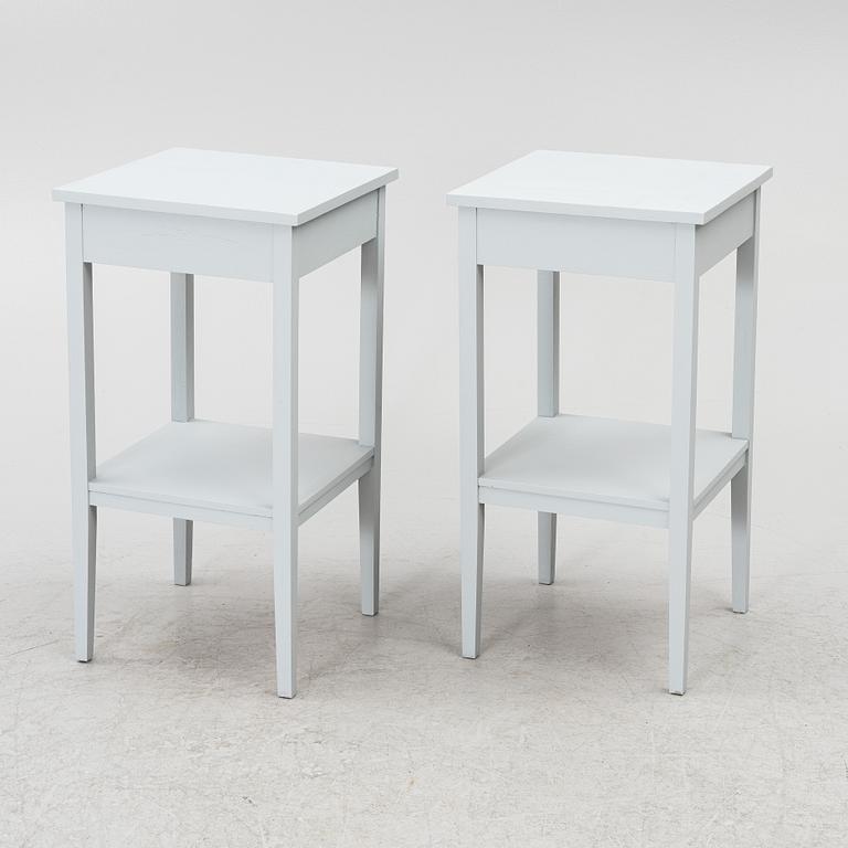 A pair of nightstands, 20th century.