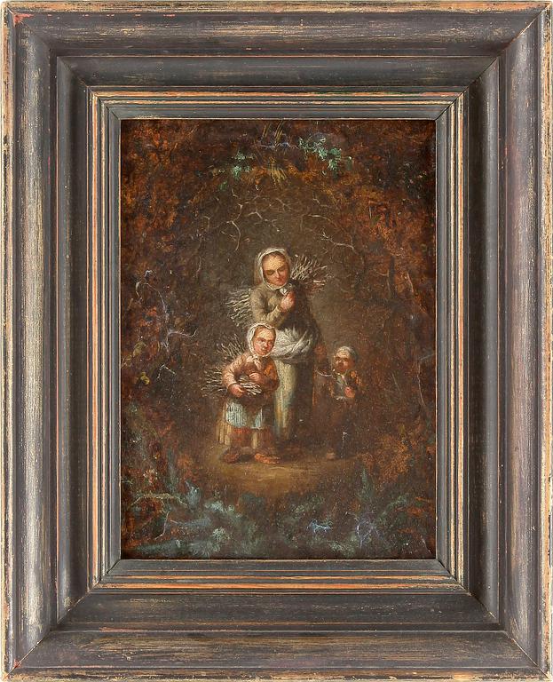 OKÄND KONSTNÄR, olja på duk, 1700/1800-tal.
