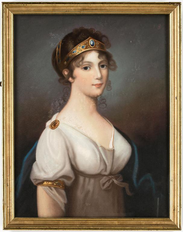 JOSEF MATHIAS GRASSI, efter, pastell, ej signerad.