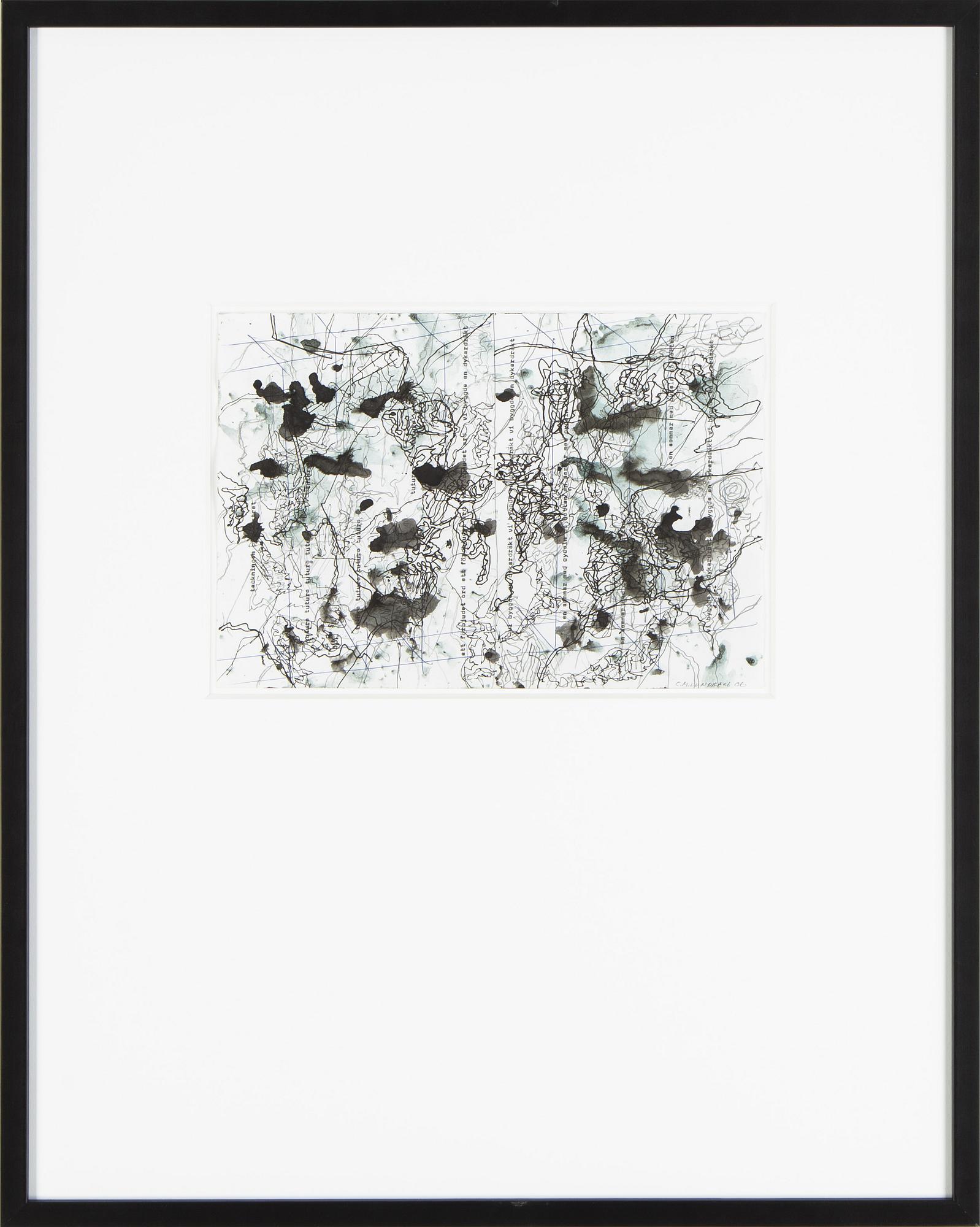 Carl Michael Lundberg, mixed media on paper, signed and dated -06.