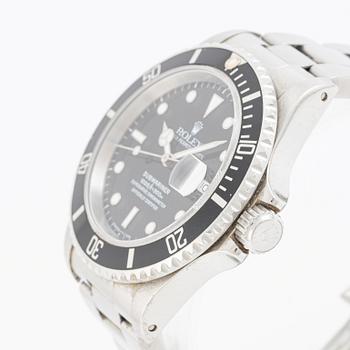 Rolex, Submariner, wristwatch, 40 mm.