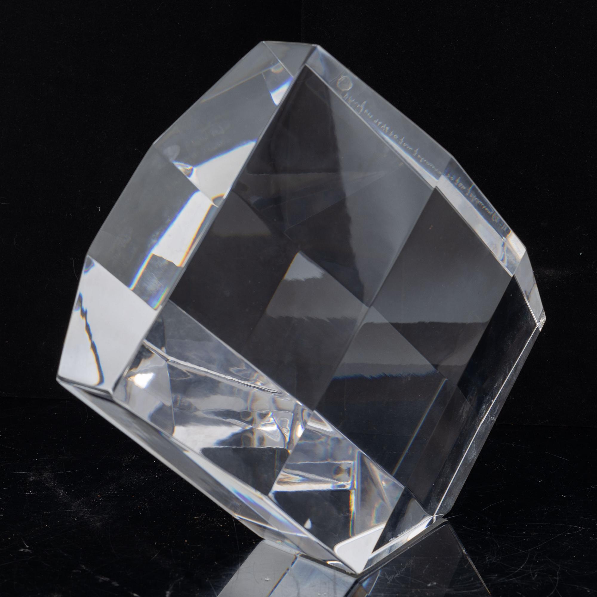 Jan Johansson, a glass sculpture, Orrefors 1994.
