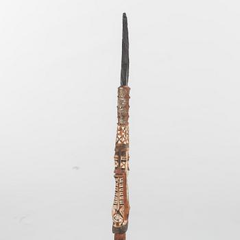 SPEAR WITH OBSIDIAN HEAD.