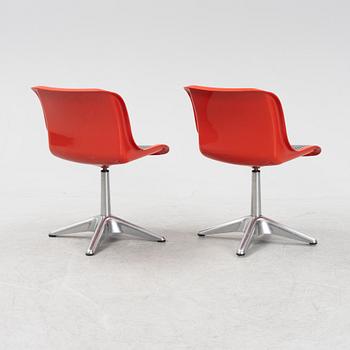 A set of six swivel chairs by Yrjö Kukkapuro for Haimi.