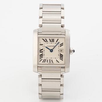Cartier, Tank, Francaise, wristwatch, 30 x 25 mm.