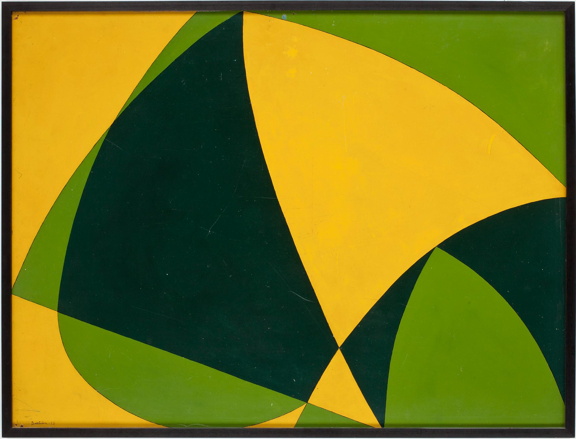 HARRY BOOSTRÖM olja på pannå, signerad och daterad -53.