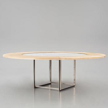 Poul Kjaerholm, a "PK-54" dining table, Fritz Hansen, Denmark, 2011.