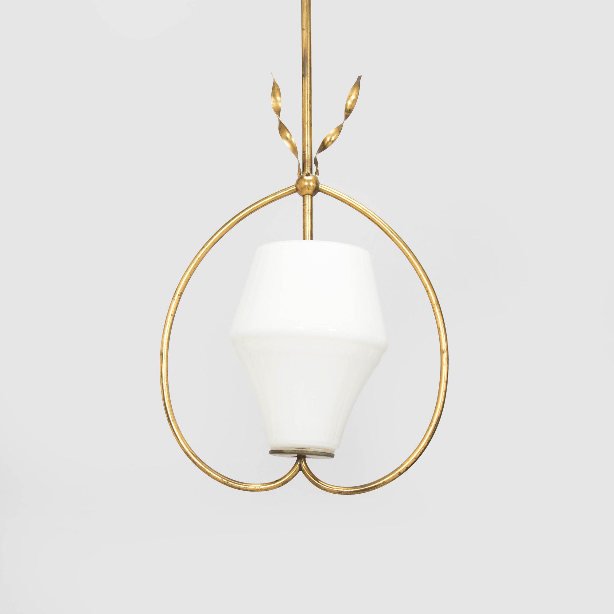 A mid-20th century pendant lamp for Idman.