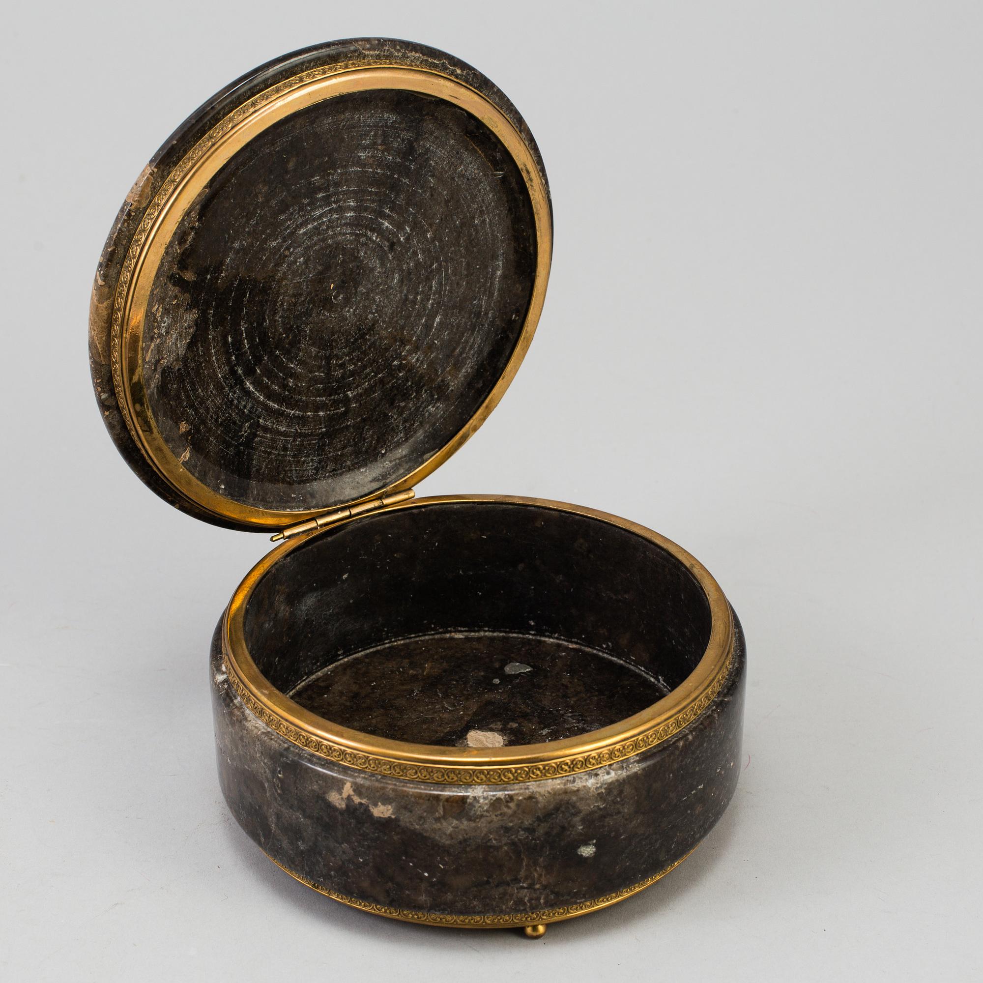 A 20th century stone box.