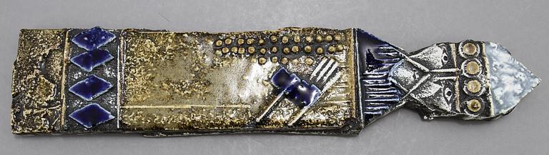 VÄGGRELIEF, stengods, Lisa Larsson, Gustavsberg.