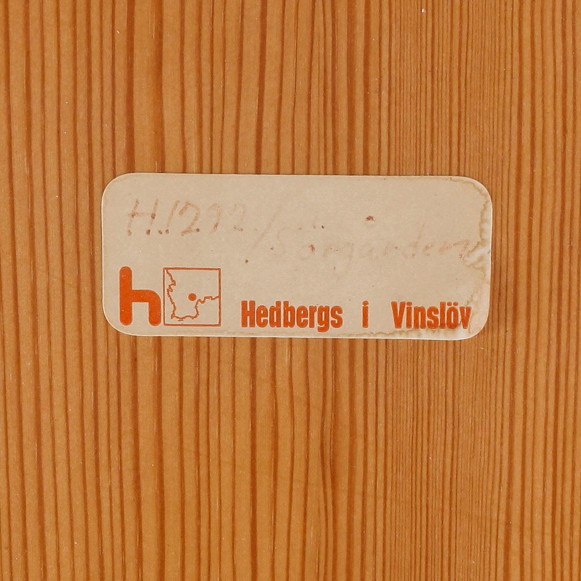 STOLAR samt PALLAR, 8 delar, "Sörgården", Carl Malmsten, formgiven 1963.