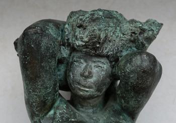 SKULPTUR, brons, Eilif Mikkelsen, Norge.