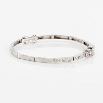Armband med briljant och åttkantslipade diamanter, Engelbert, Stockholm, 1956.