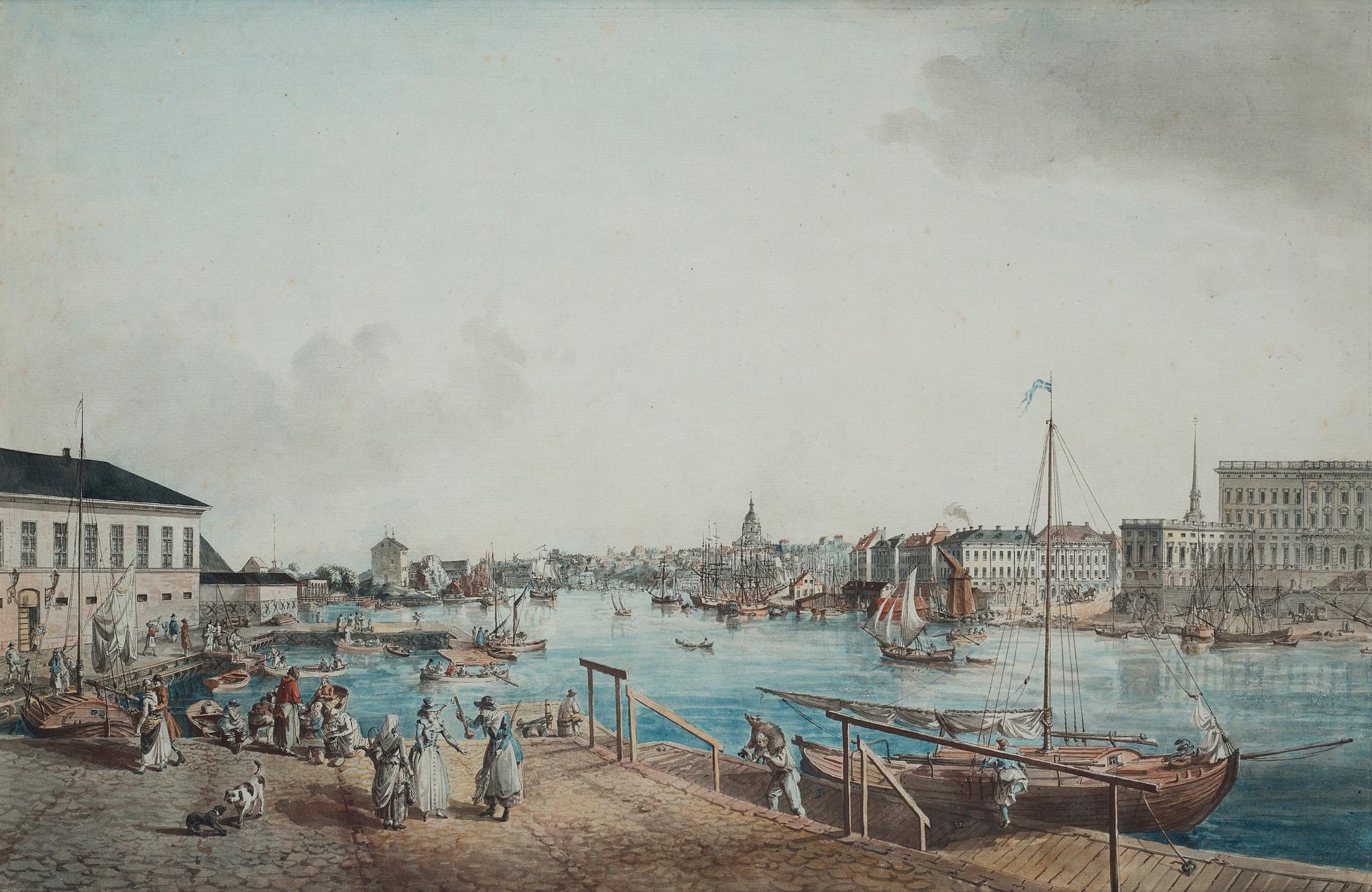 Johan Fredrik Martin, ”Stockholm åt Saltsjön" (Frölich: "Utsigt af Stockholm tagen ifrån ingången till Blasieholmen").