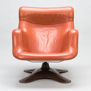 YRJÖ KUKKAPURO, A 1960's 'Carousel' armchair for Haimi Finland.