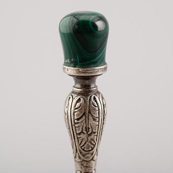 BORDSPINGLA, silver, 1900-talets första hälft. Vikt ca 129 gram.