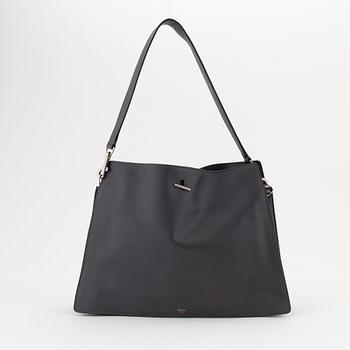 Céline, a grey leather handbag.