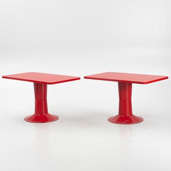 Yrjö Kukkapuro, two 'Saturnus' tables and eight chairs, Haimi, Finland, 1970's.