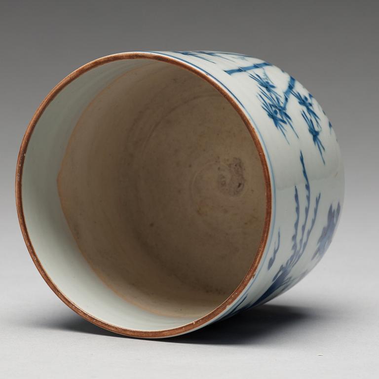 A Japanese blue and white bowl, 19th Century.