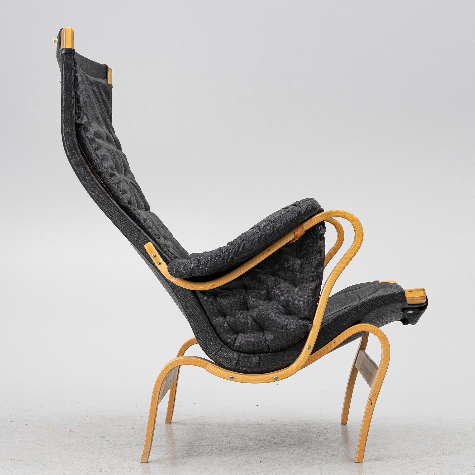 Bruno Mathsson, a 'Pernilla' armchair, Dux, Sweden, later part of the 20th century.
