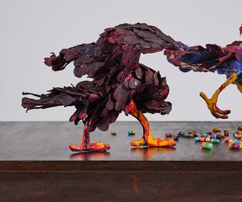 Nathalie Djurberg & Hans Berg, "A Thief Caught in the Act (Flock of Birds)".