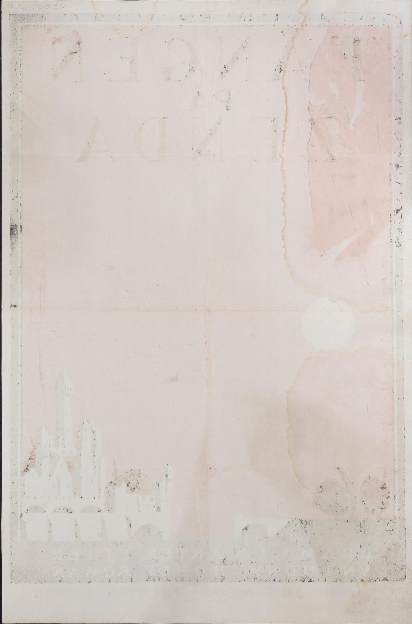 Curt Peters, a vintage movie poster, 'Fången på Zenda (The Prisoner of Zenda)', 1922.