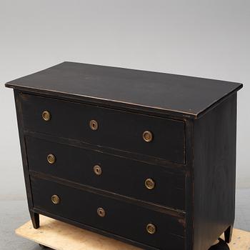 A 19h century chest of drawers.