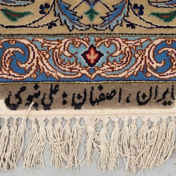 MATTA, Old Isfahan part silk, Nabawi, ca 240 x 160 cm.
