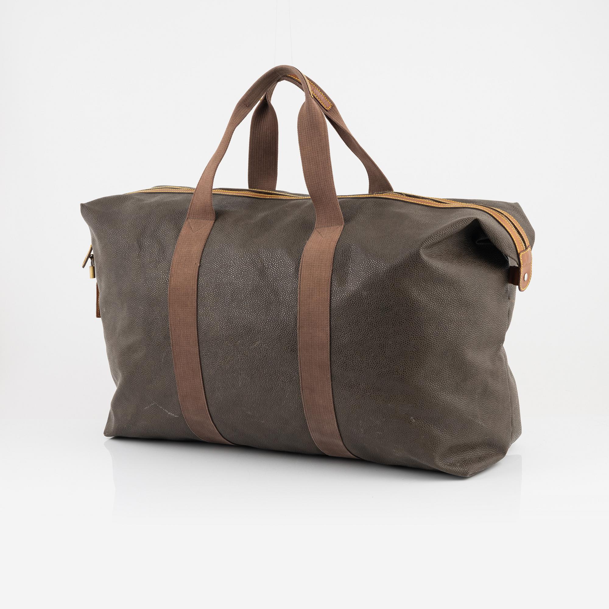 Mulberry, 'Clipper' scotch grain weekend bag.