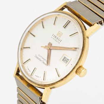 Tissot, Visodate, SeastarSeven, wristwatch, 18K gold, 33.5 mm.