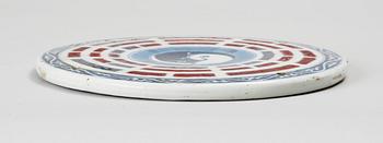 PLANKETT, porslin. Kina. 1900-tal.