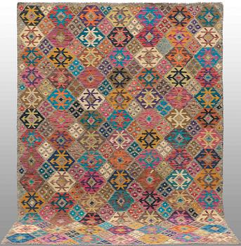 A CARPET, kilim, around 290 x 210 cm.