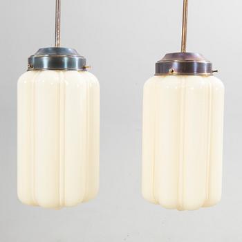 Ceiling lamps, a pair, Art Deco.