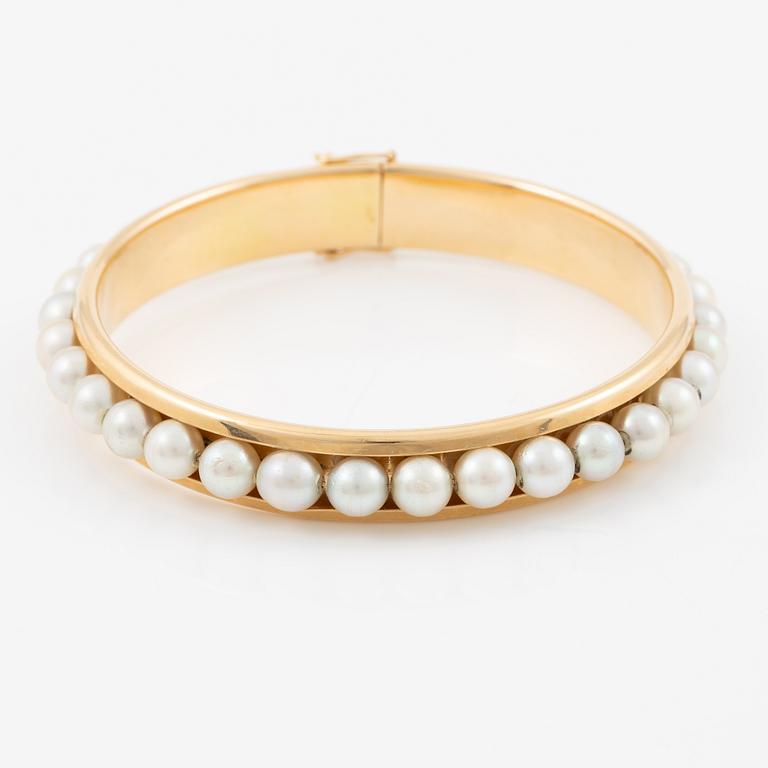 Alton, bracelet, 18K gold, with pearls.