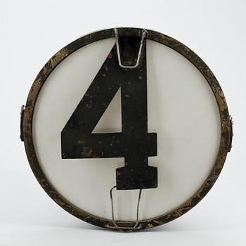 SPÅRVAGNSBELYSNING, metall,  1900-talets första hälft.