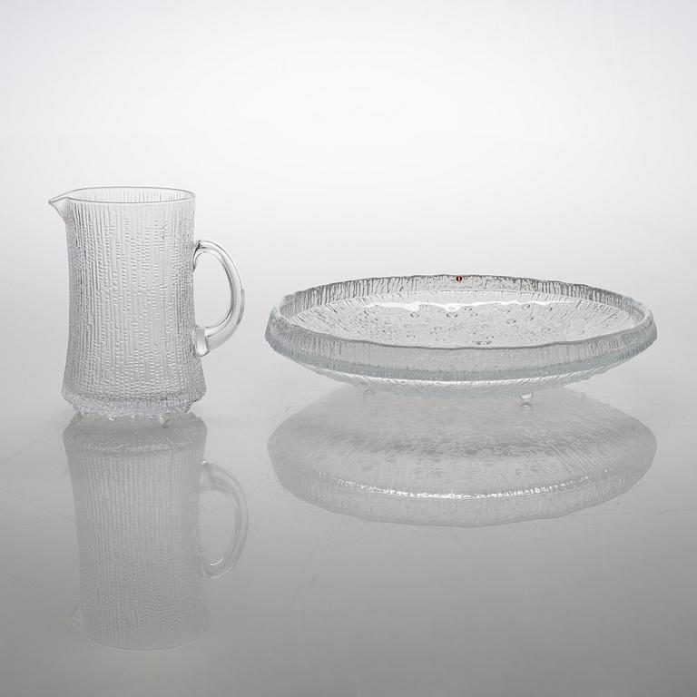 Tapio Wirkkala, an "Ultima Thule" serving bowl and pitcher, Iittala. Design year of the series 1968.