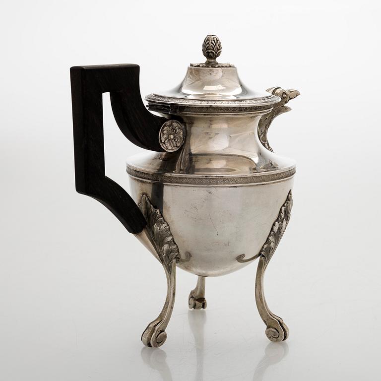A silver teapot, Martin Mayer, Germany presumably 1888-1890s.