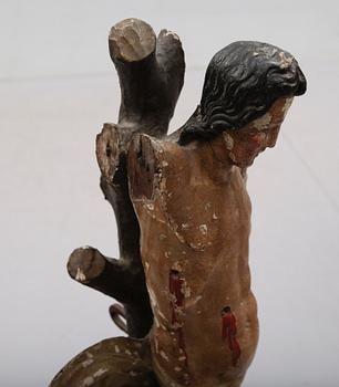 SKULPTUR, skuret trä, 1600-/1700-tal.
