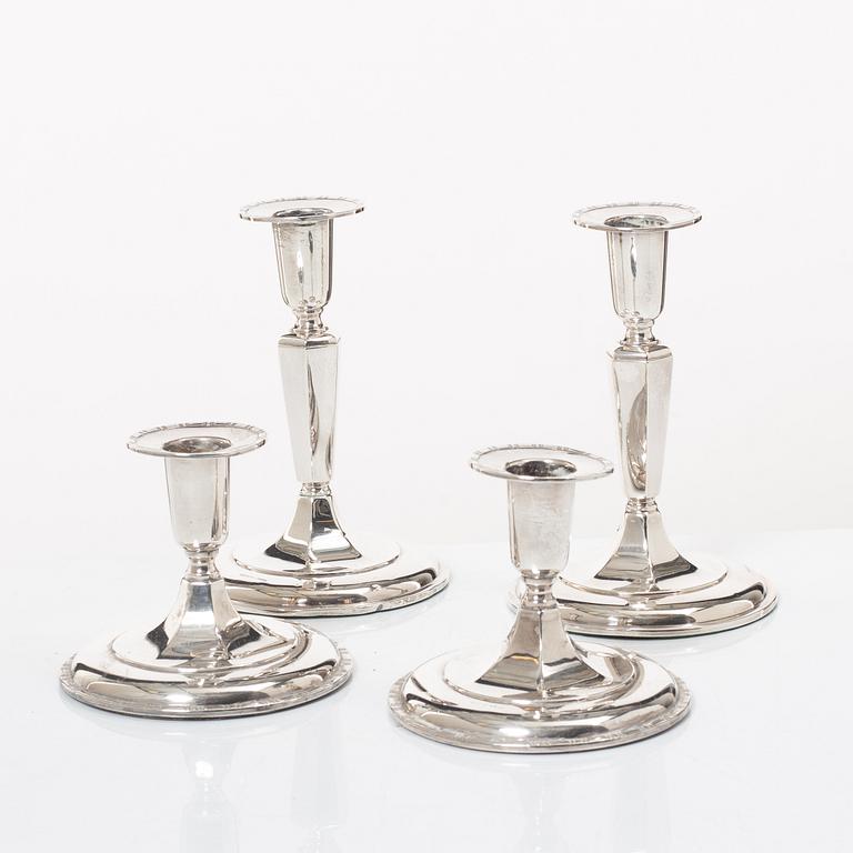 Candelabra, 2 pairs, K&EC/Ceson, Gothenburg, 1956-78.