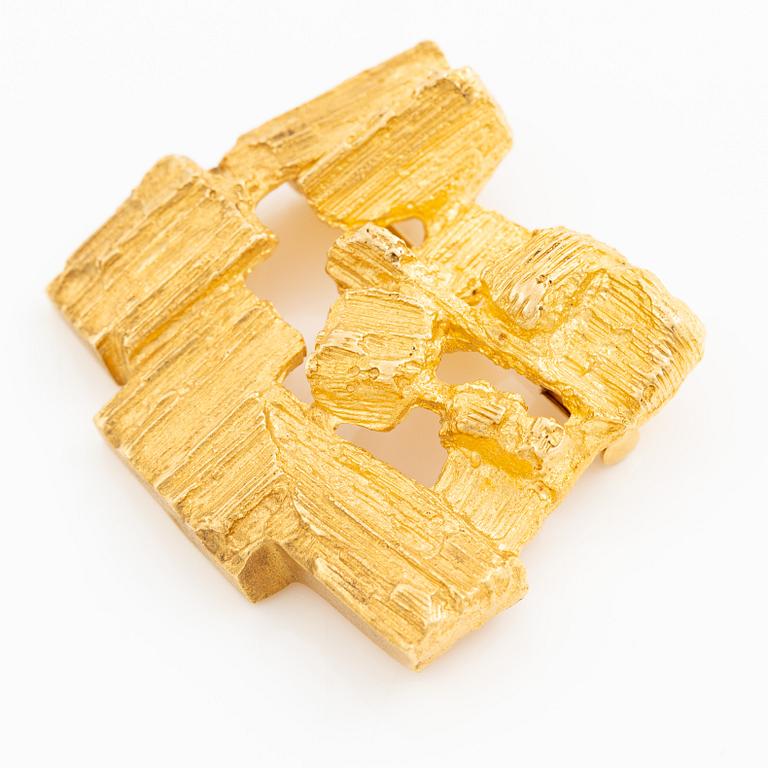 Björn Weckström, a brooch, 18K gold, Finland. For Lapponia.