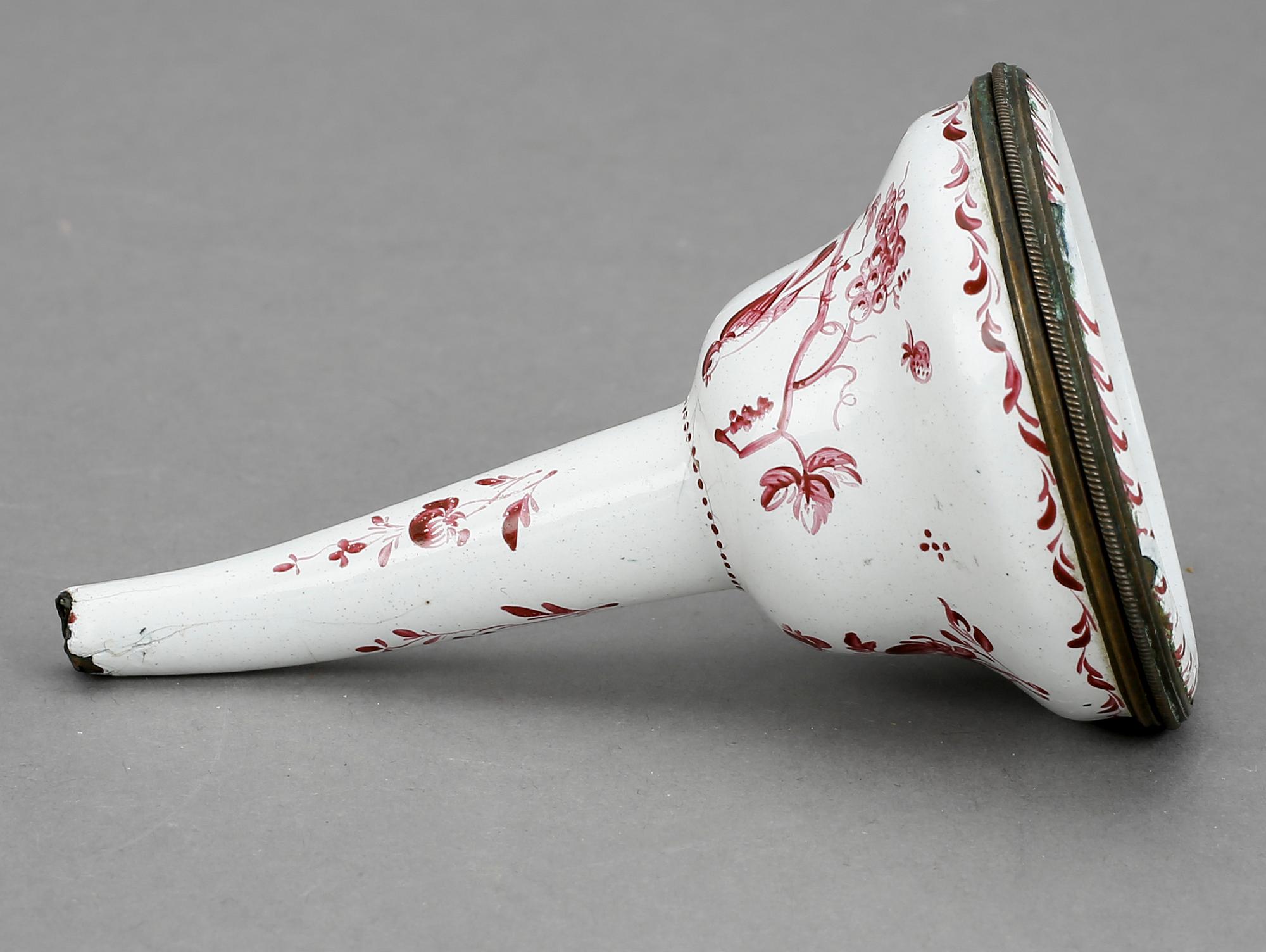 VINTRATT, emalj, 1700-tal.