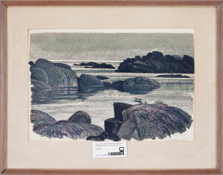 ROLAND SVENSSON, färglitografi, sign och numr. 283/500.