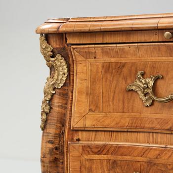 A Swedish Rococo commode by Christian Linning (master in Stockholm 1744-1779).