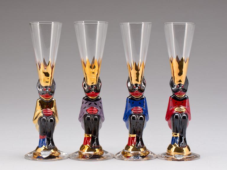 SNAPSGLAS, 12 st. Glas, design Gunnar Cyrén. Nobel.