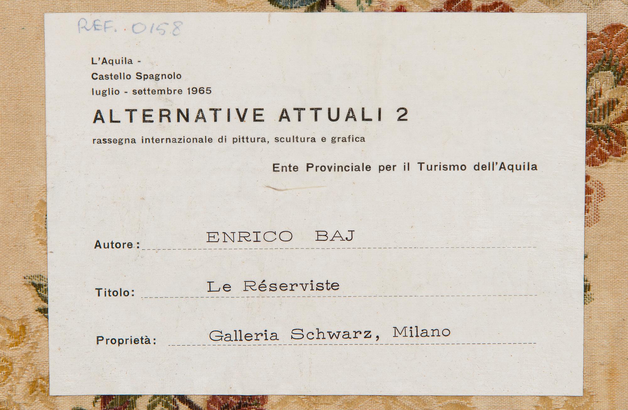 Enrico Baj, "Le Réserviste".