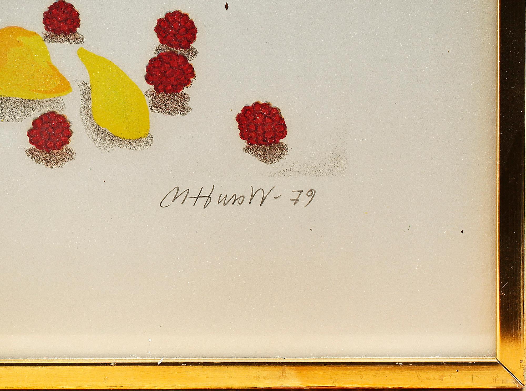 MONA HUSS WALIN, färglitografi, sign, numr 16/460 samt dat -79.