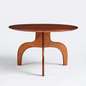 Josef Frank, a mahogany 'model 1196' coffee table, Svenskt Tenn, 1940-1950s.