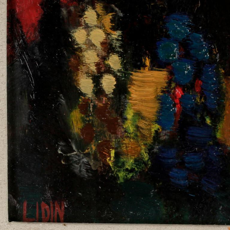 ROLF LIDIN, olja på pannå, sign, dat á tergo 1943.