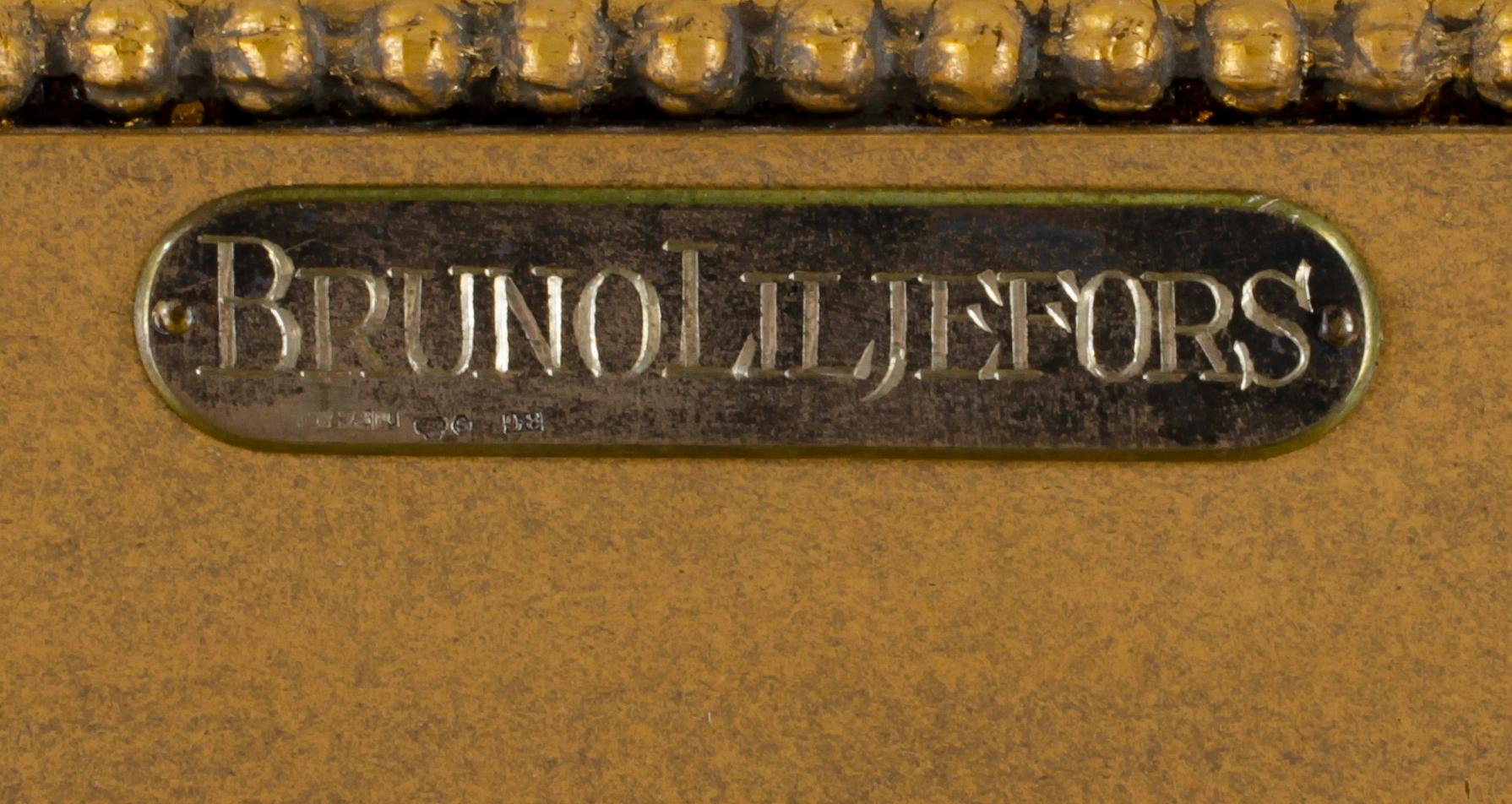 BRUNO LILJEFORS, olja på duk. Intygad a tergo ur Fru Signe Liljefors samling.